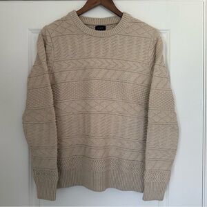 Men’s J. Crew Cotton Sweater Size Small in Cream